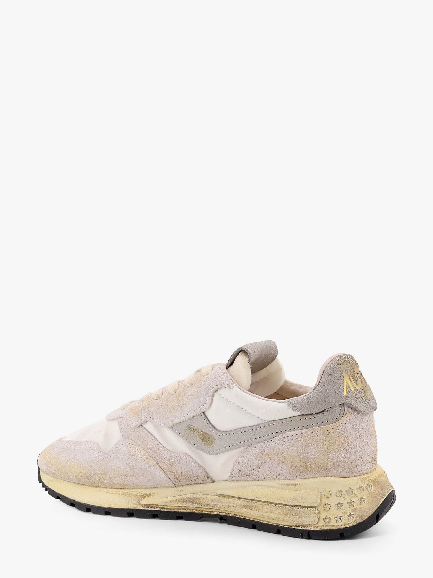 Autry Reelwind Low-Top Suede And Nylon Sneakers With Used Effect - 3