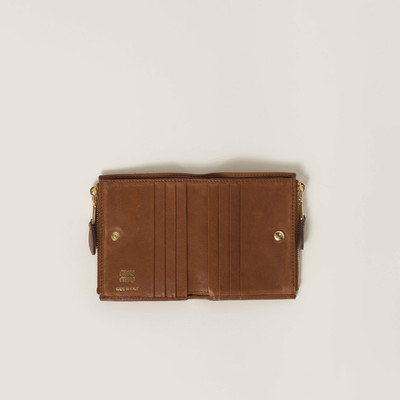 Miu Miu Small nappa leather wallet outlook