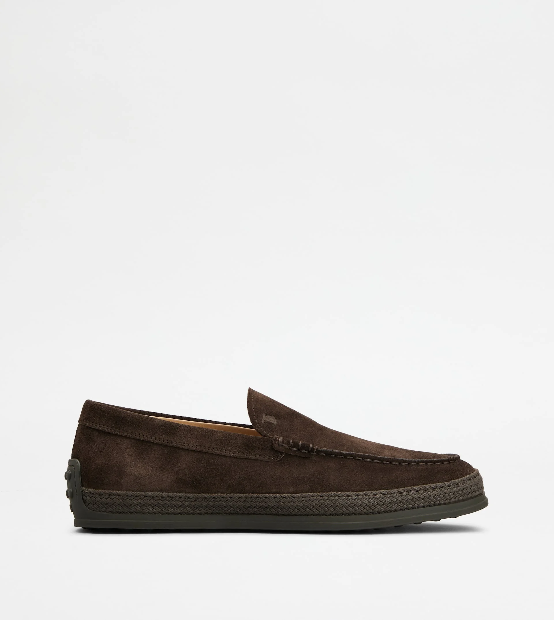SLIP-ONS IN SUEDE - BROWN - 1