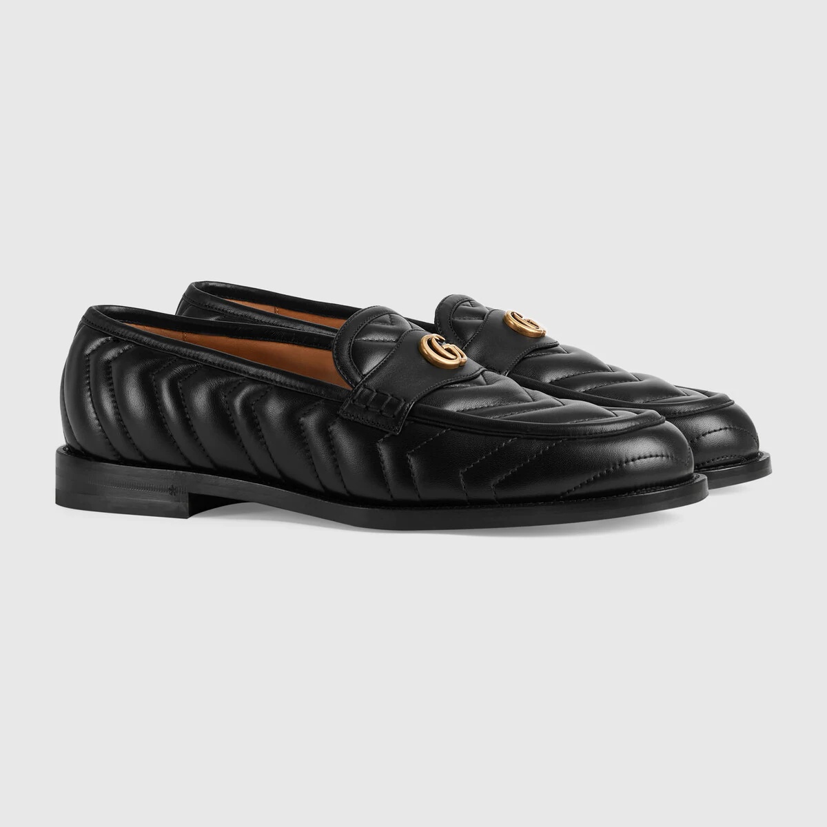 Men's matelassé loafer with Double G - 2