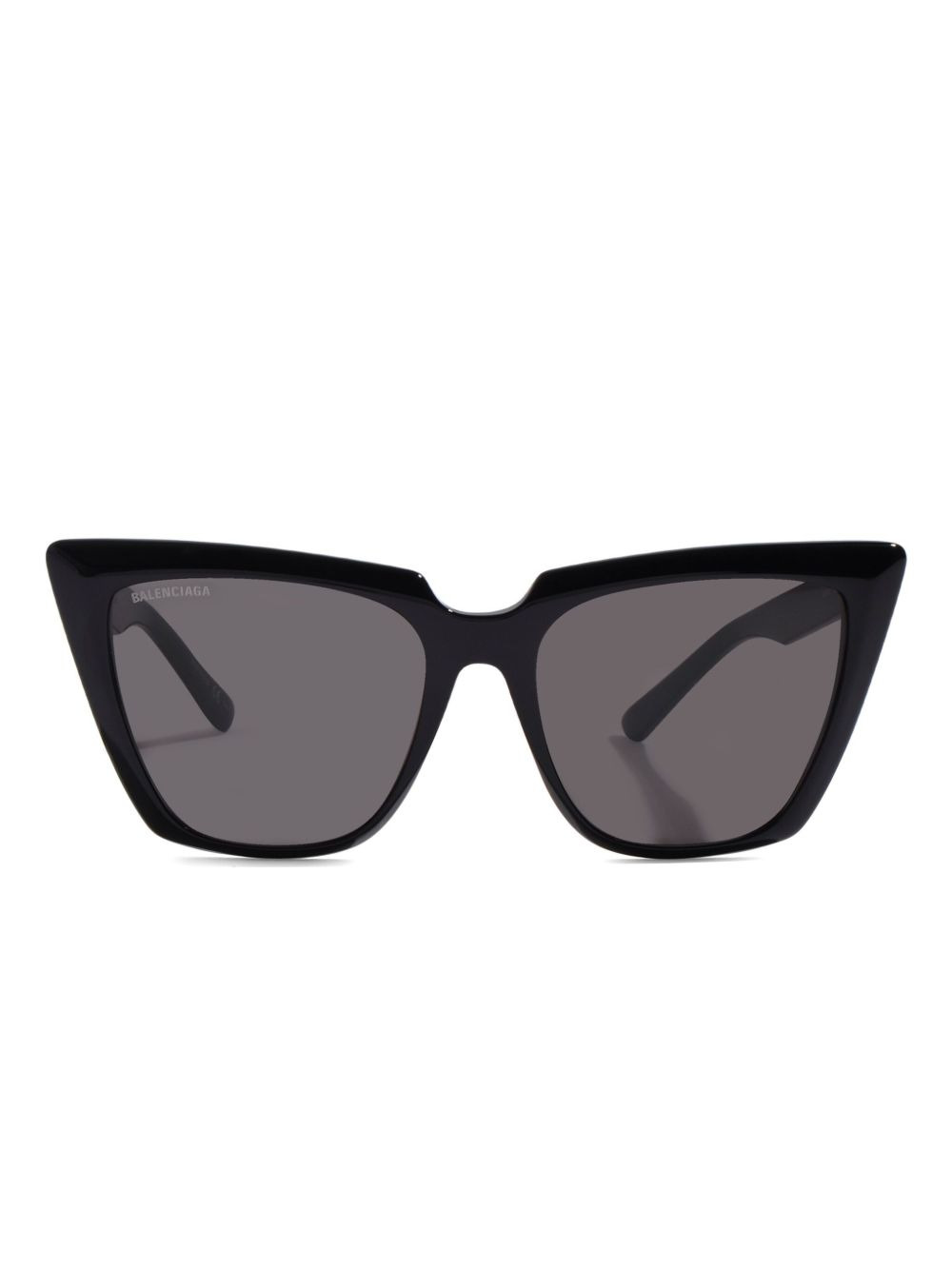 logo-engraved cat-eye sunglasses - 1