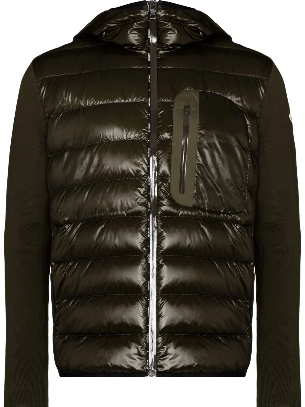 panelled padded jacket - 1