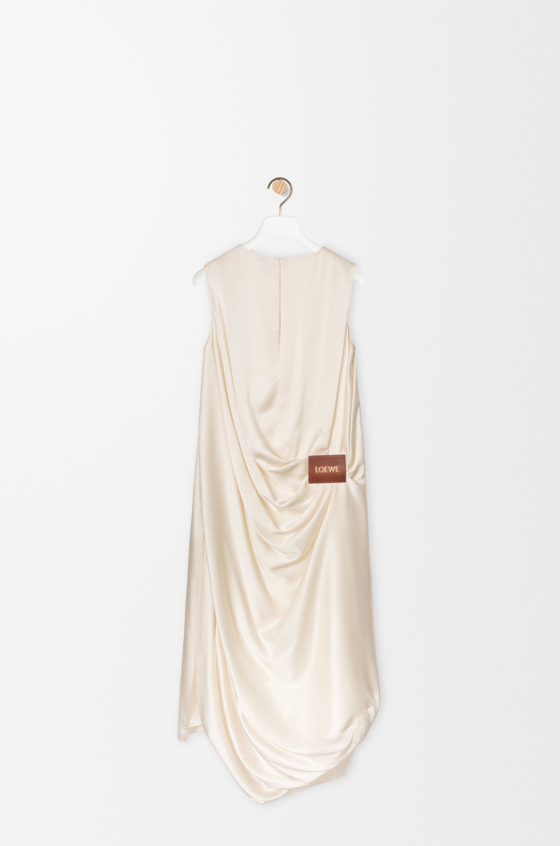Draped dress in silk - 3