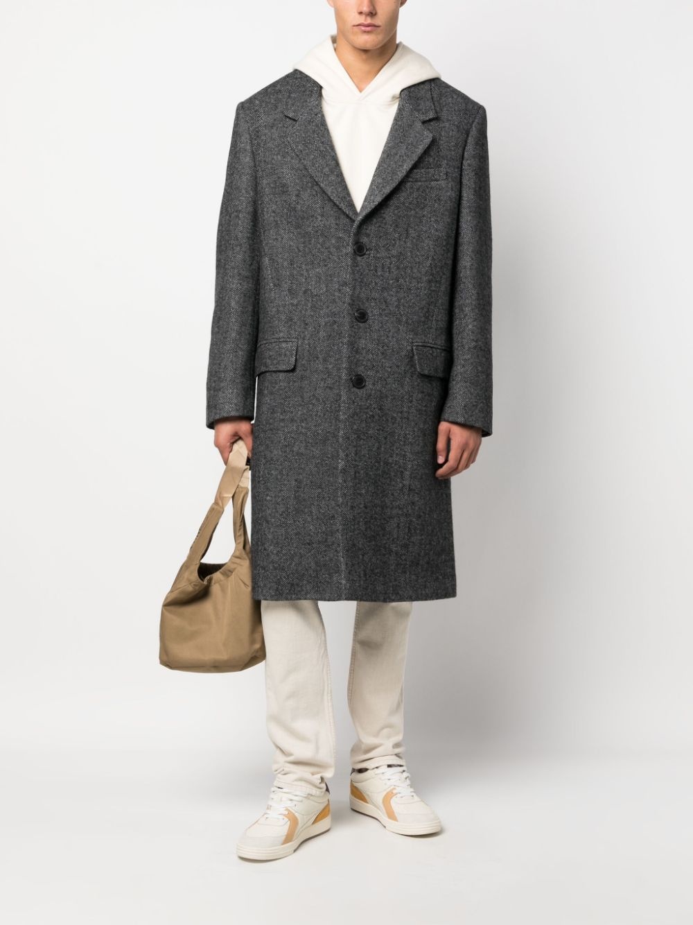 Johel recycled wool-blend coat - 2