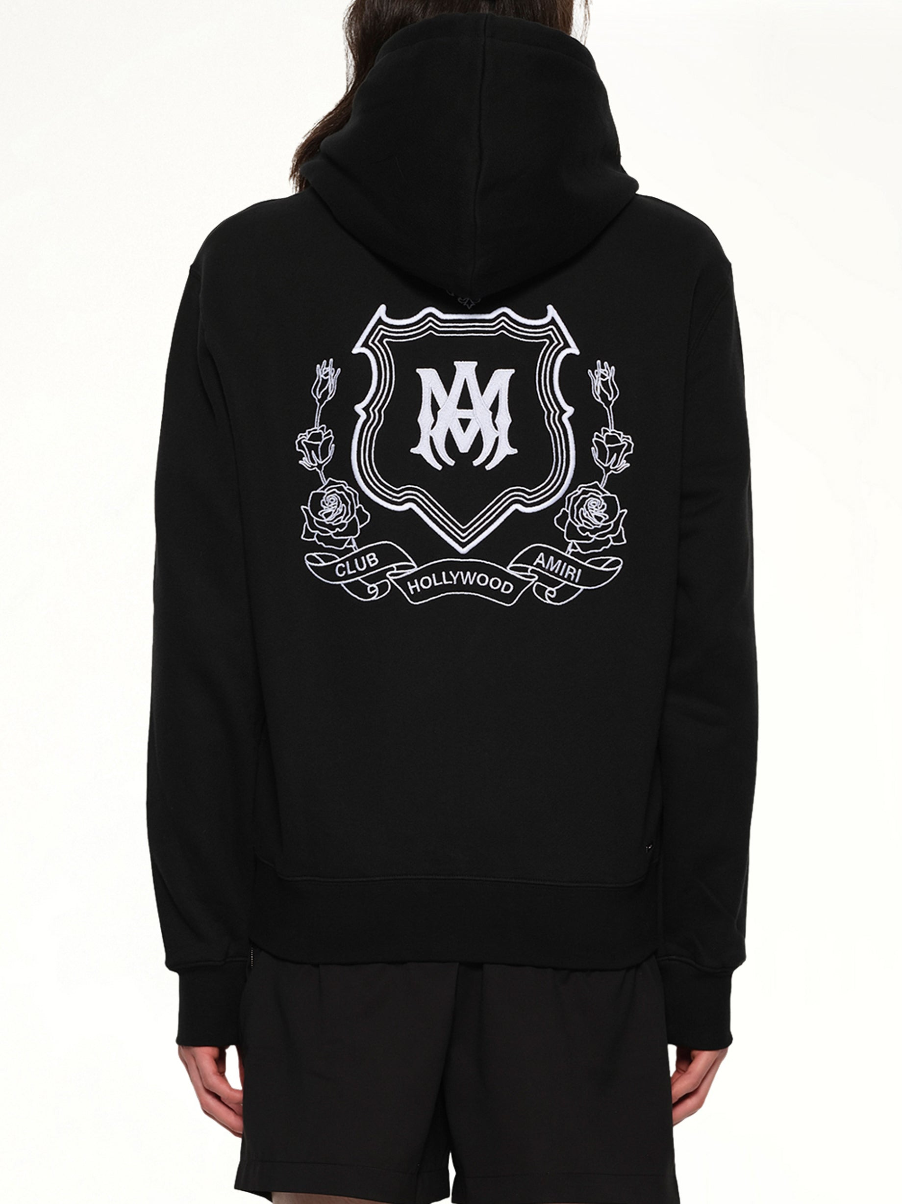 MA Crest Zip Hoodie in Black - 5