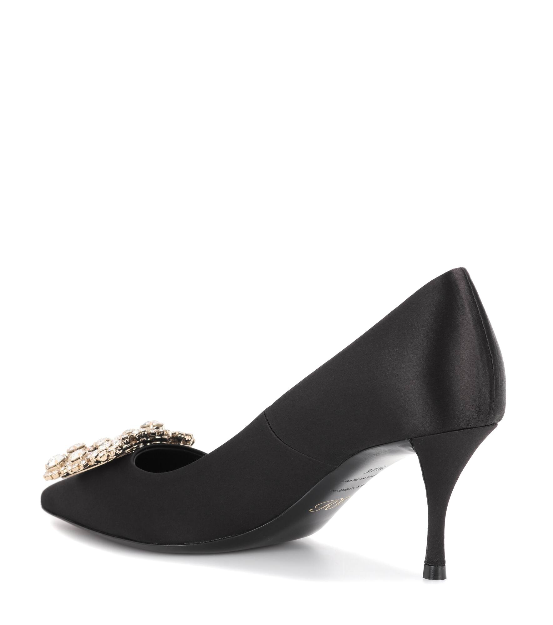 Embellished satin pumps - 2