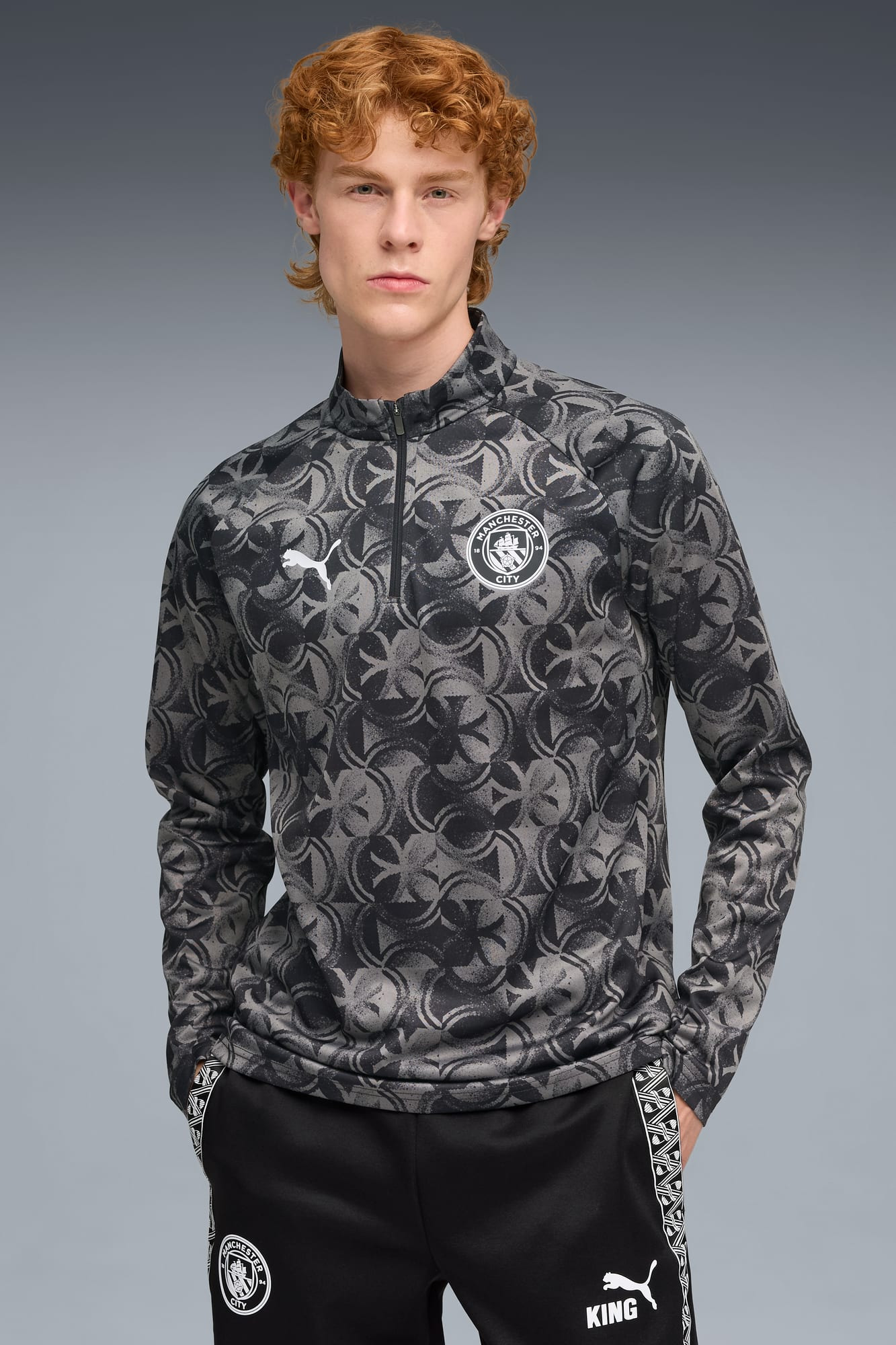 Manchester City Men's Quarter-Zip Pullover - 3
