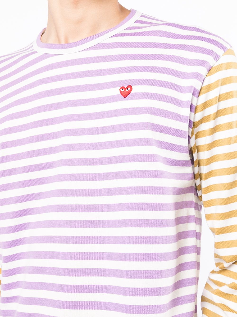 striped long-sleeve T-shirt - 5