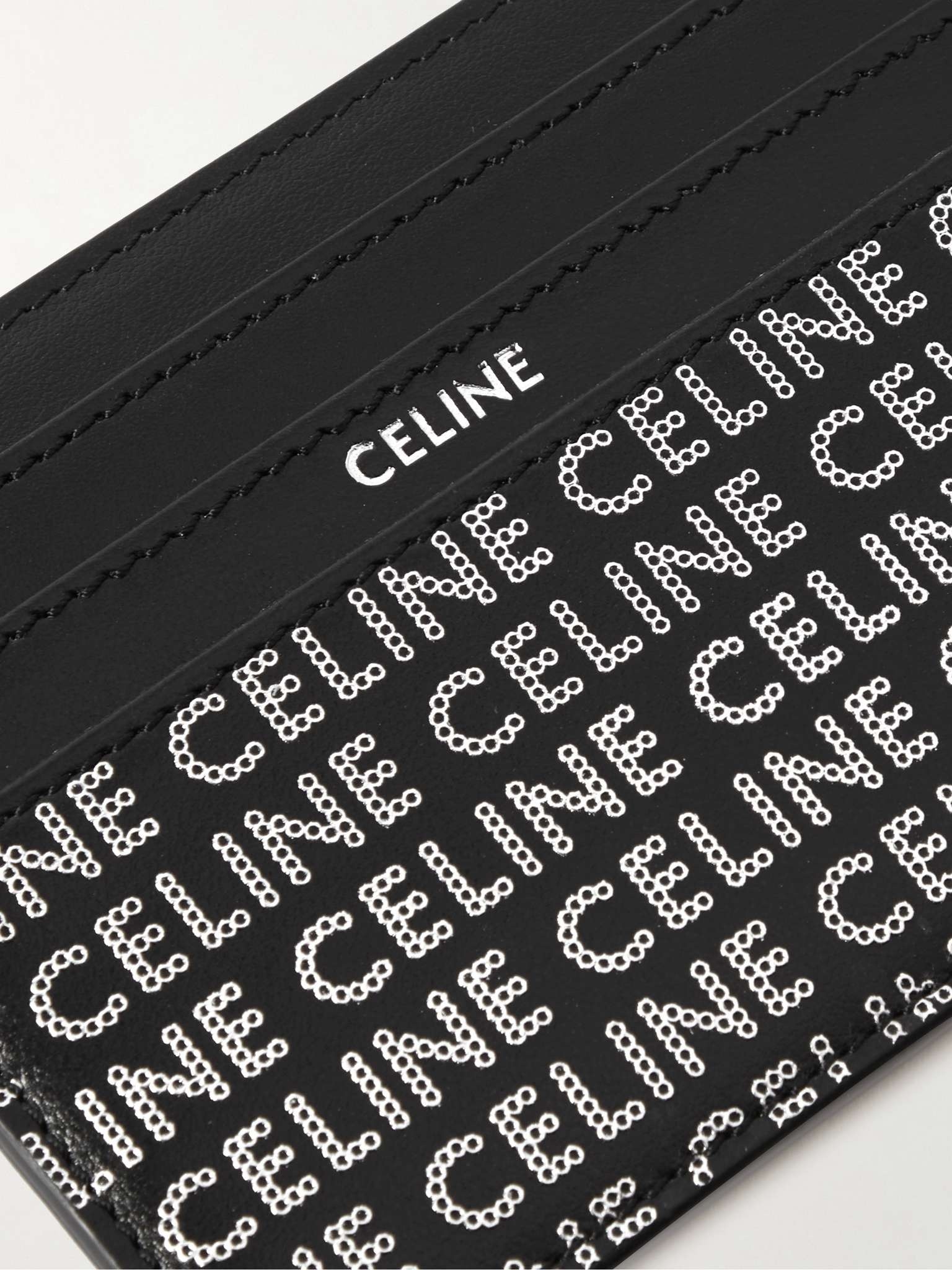Logo-Print Embellished Leather Cardholder 4