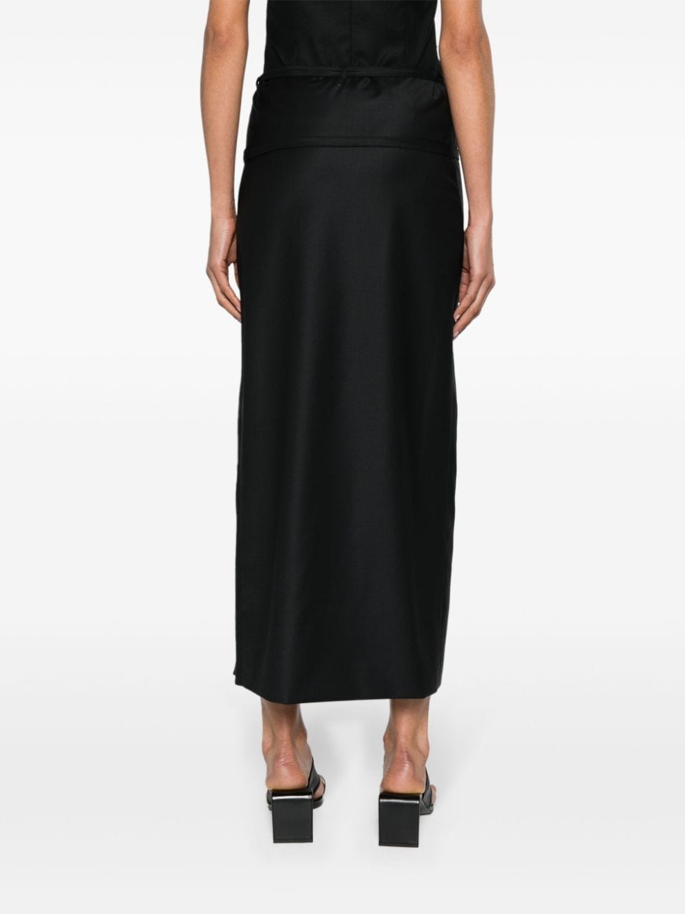 Kura side-slit pencil skirt - 4