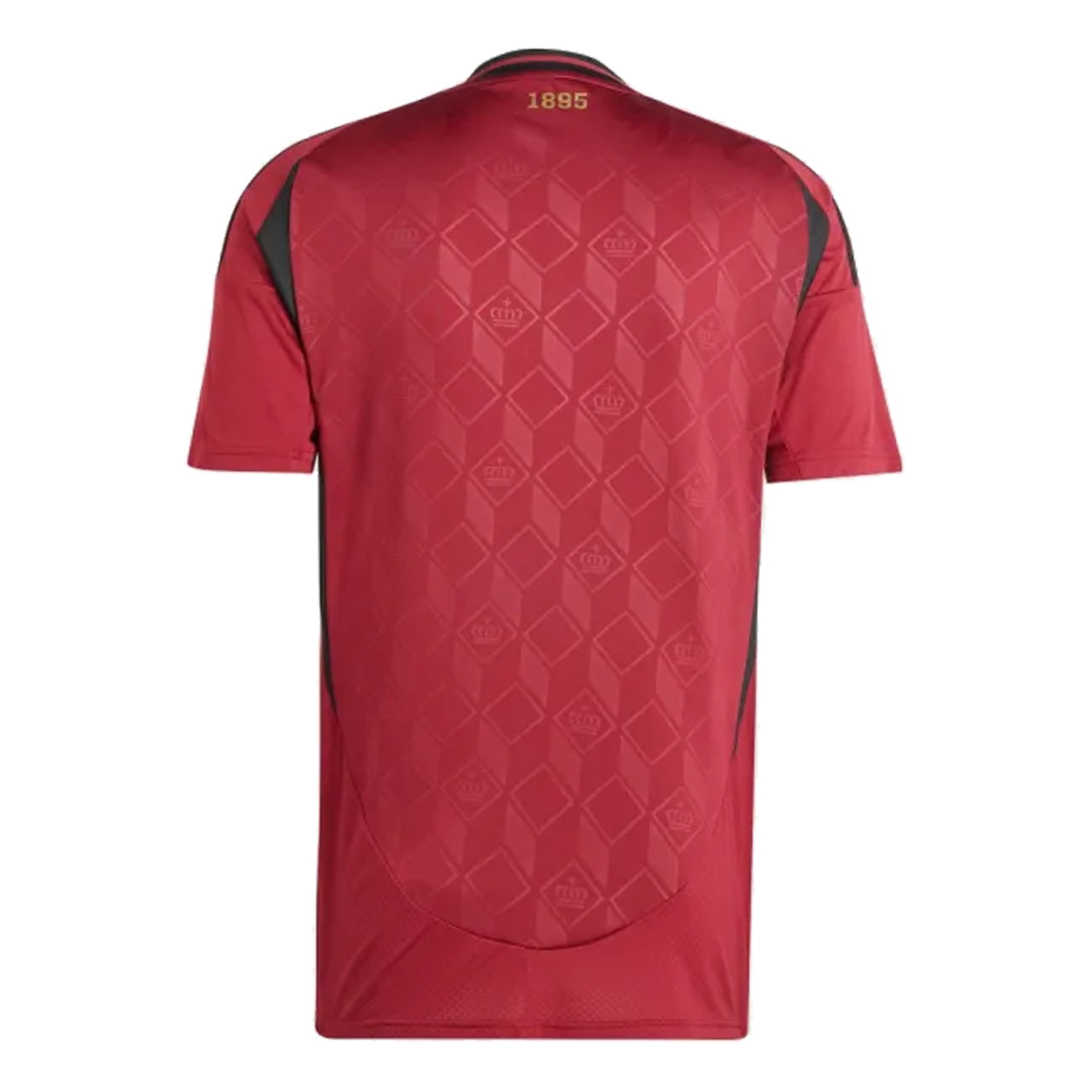 adidas Belgium 24 Home Soccer Jersey Asia Sizing 'Burgundy' IQ0769 - 2