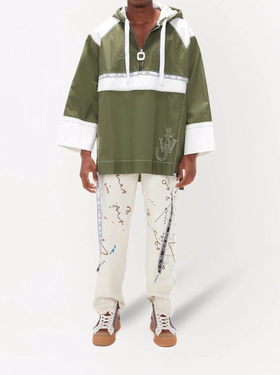 JW Anderson Oscar Wilde embroidered-logo hoodie outlook