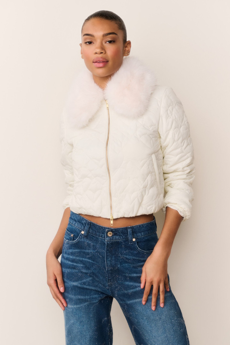 LoveShackFancy Sandria Heart-Quilted Puffer Jacket outlook