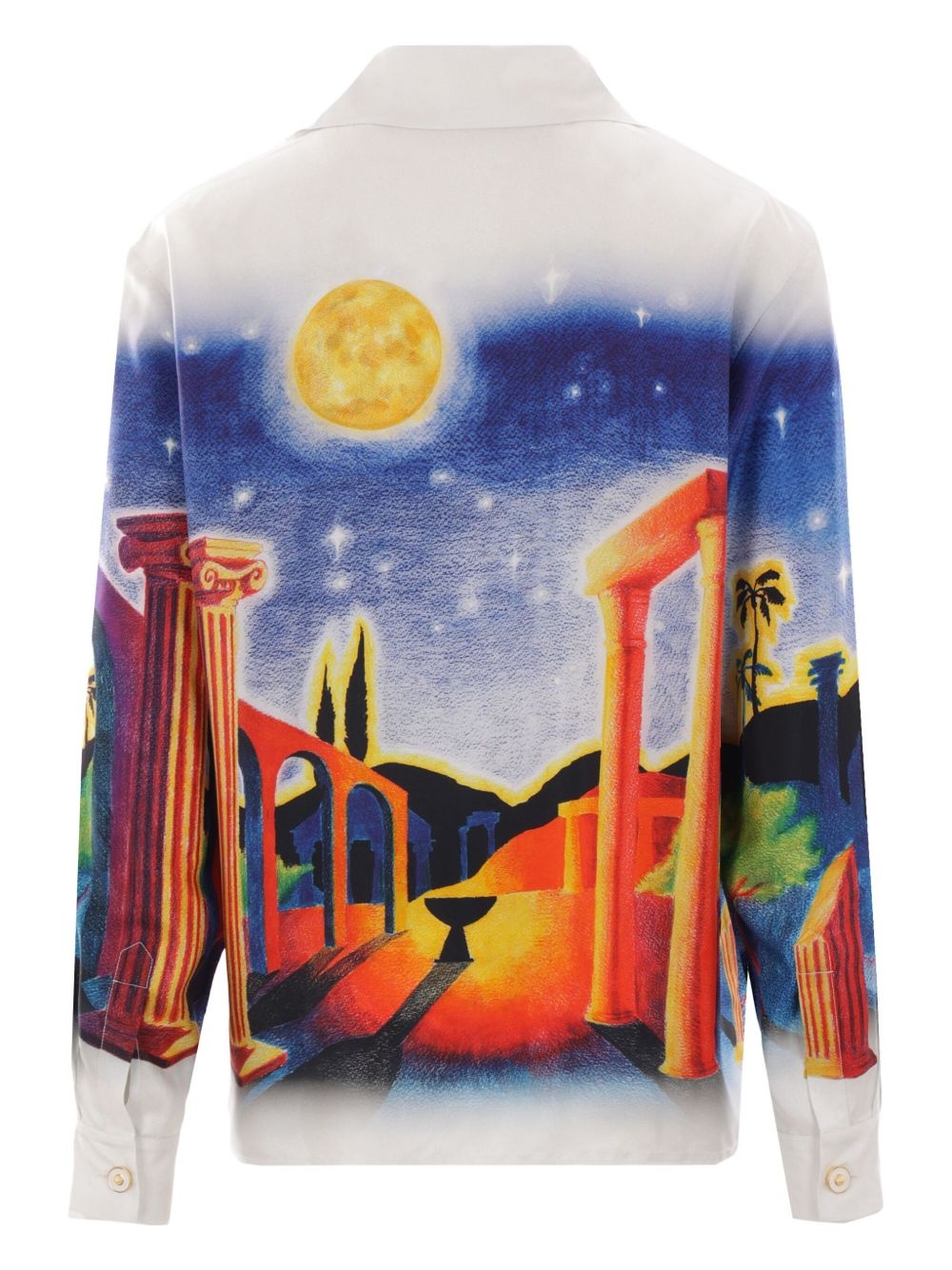Midnight Acropolis silk shirt - 2