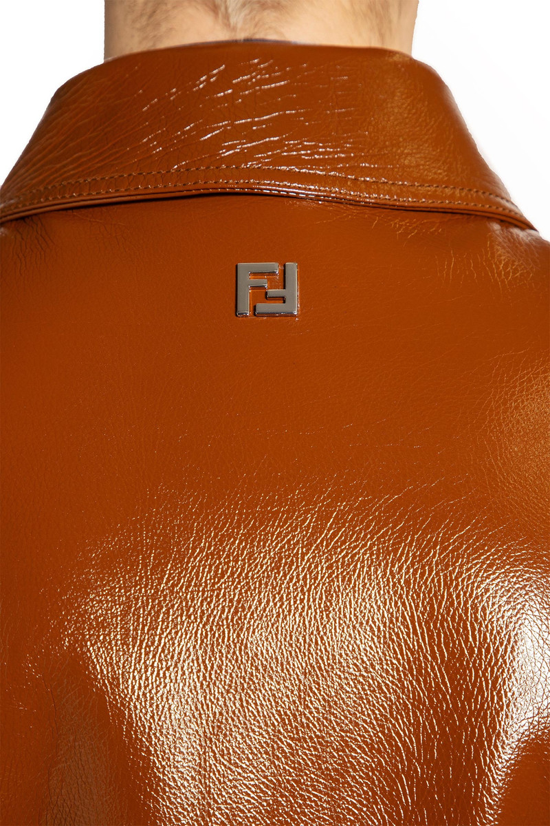 FENDI Lacquered Leather Jacket outlook