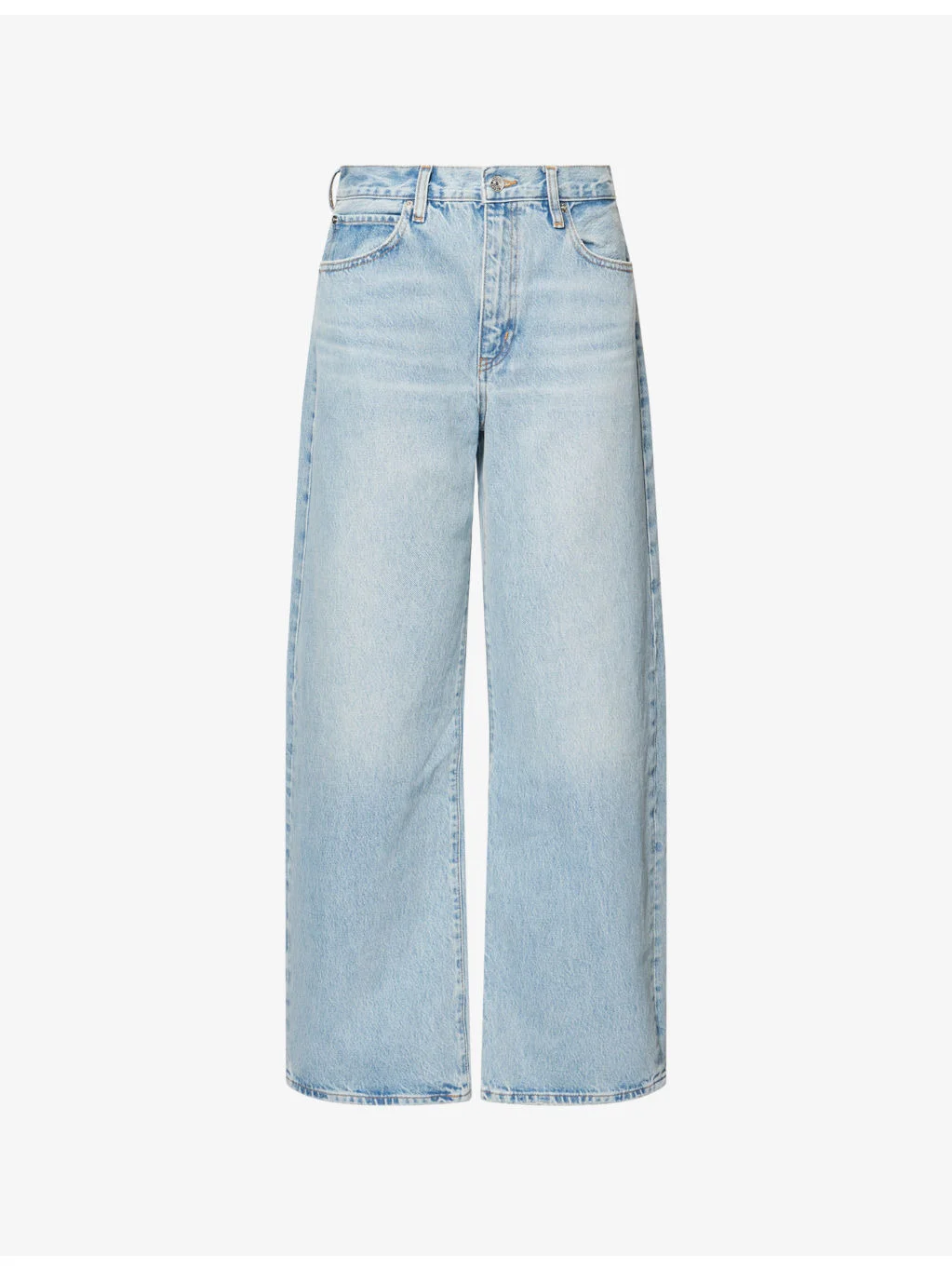 The Bow Barrel-Leg Denim Jeans - 1