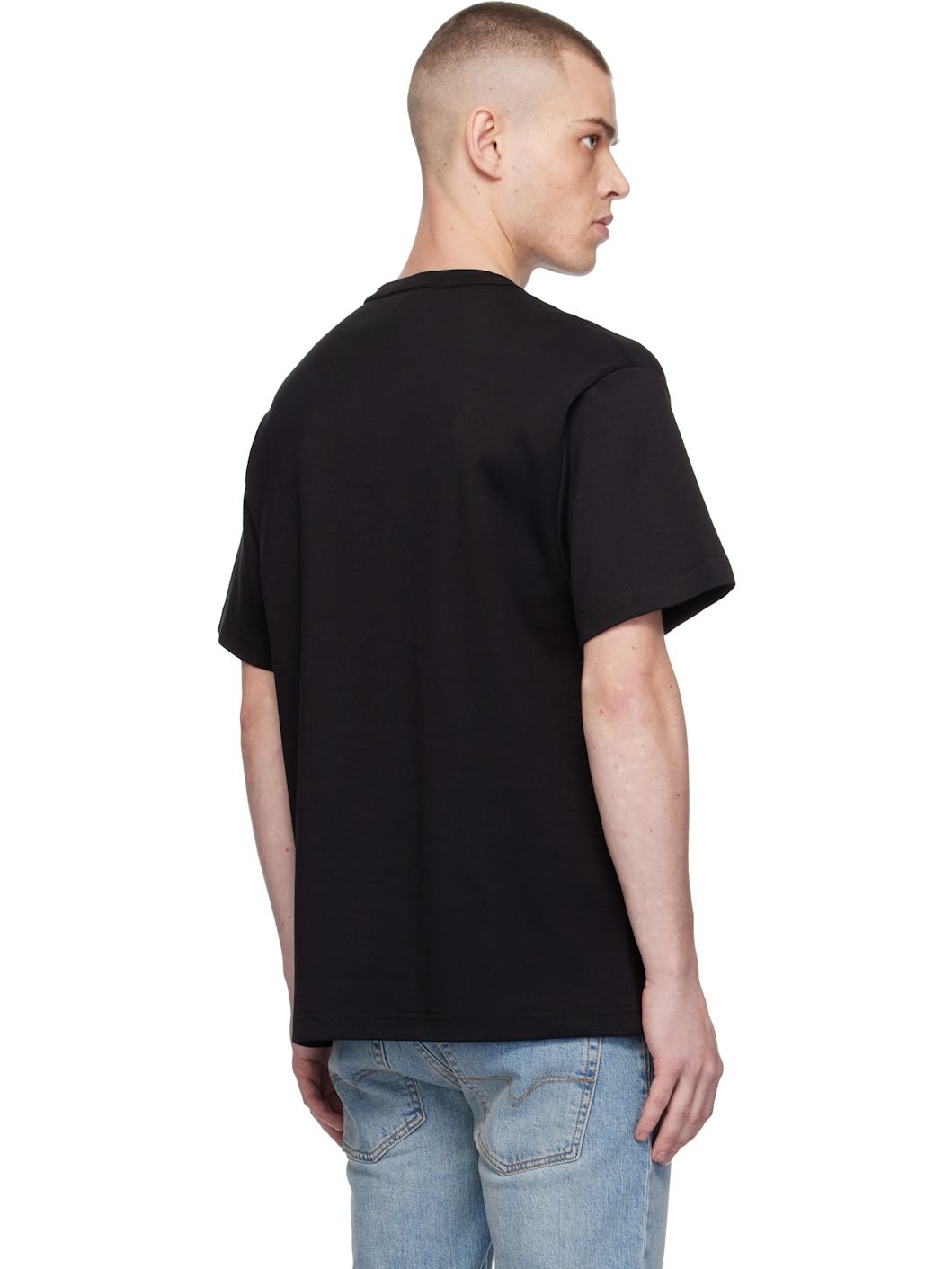 Black Logo Line Goth T-shirt - 3
