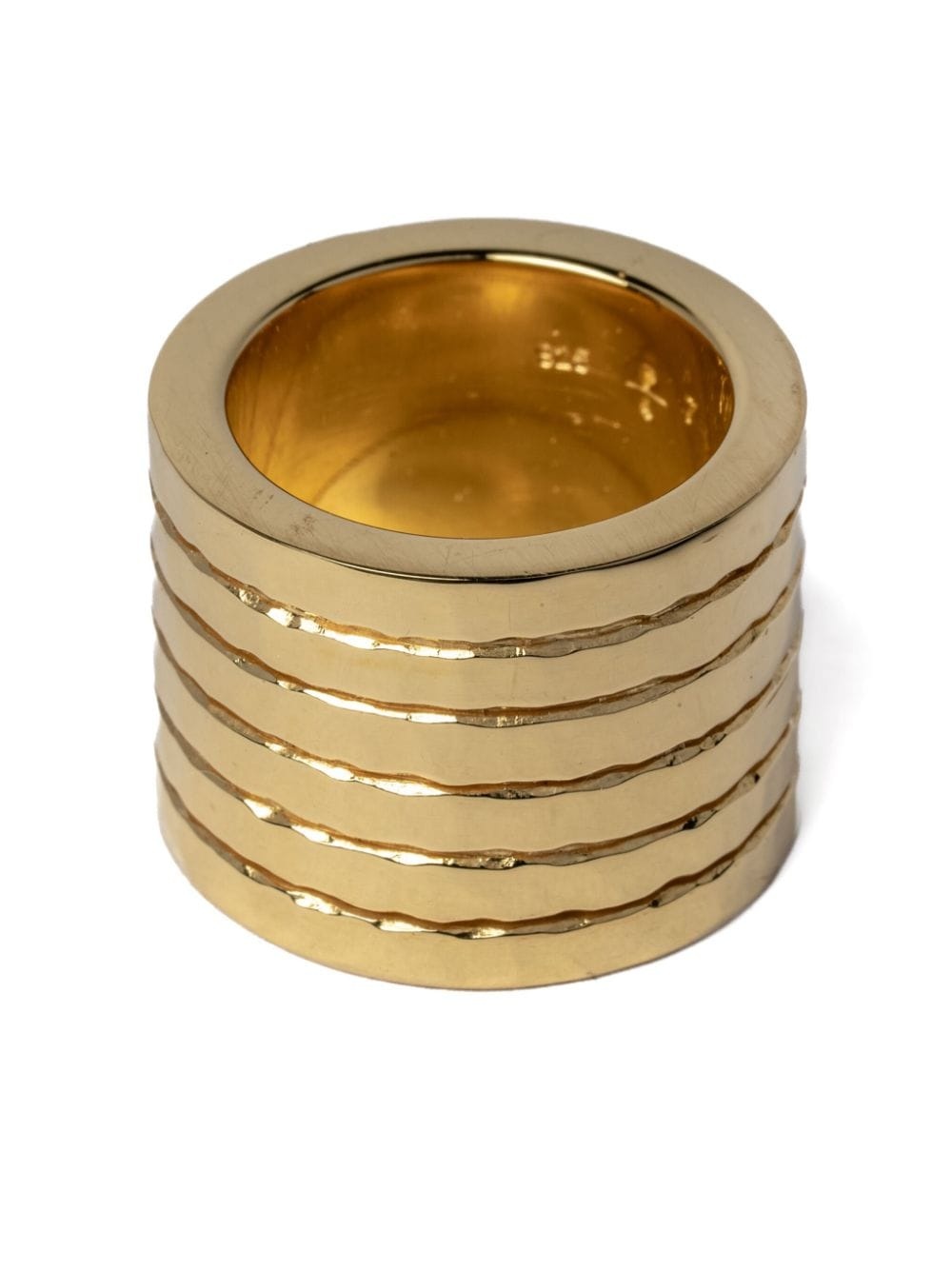 Plane hammered ring - 2