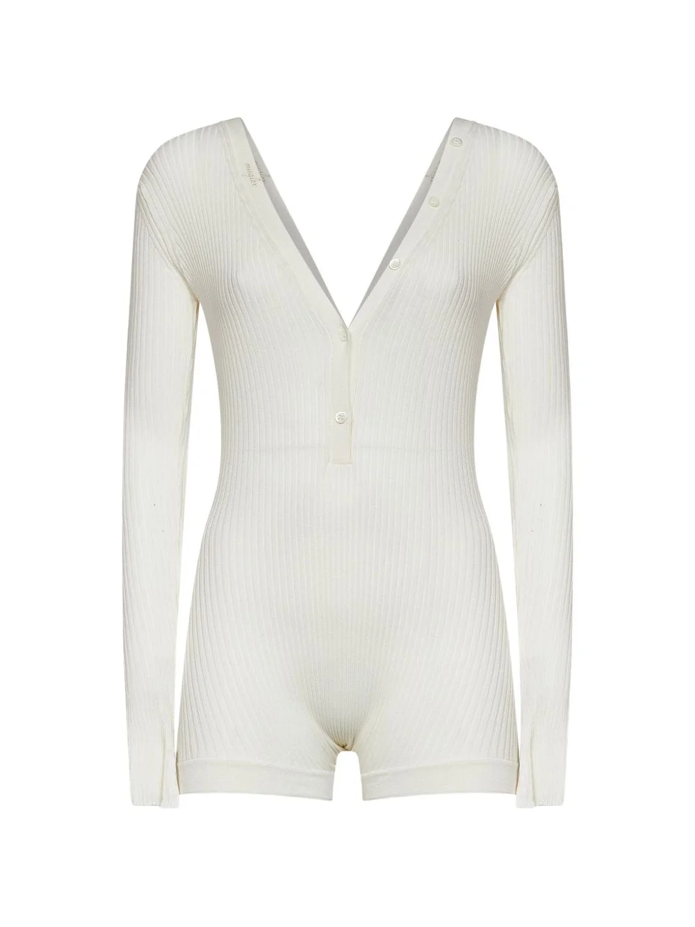 ribbed-knit playsuit - 1