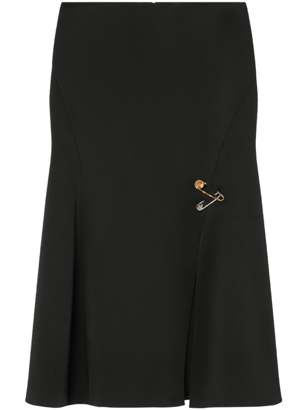 Medusa Safety Pin-detail midi skirt - 1