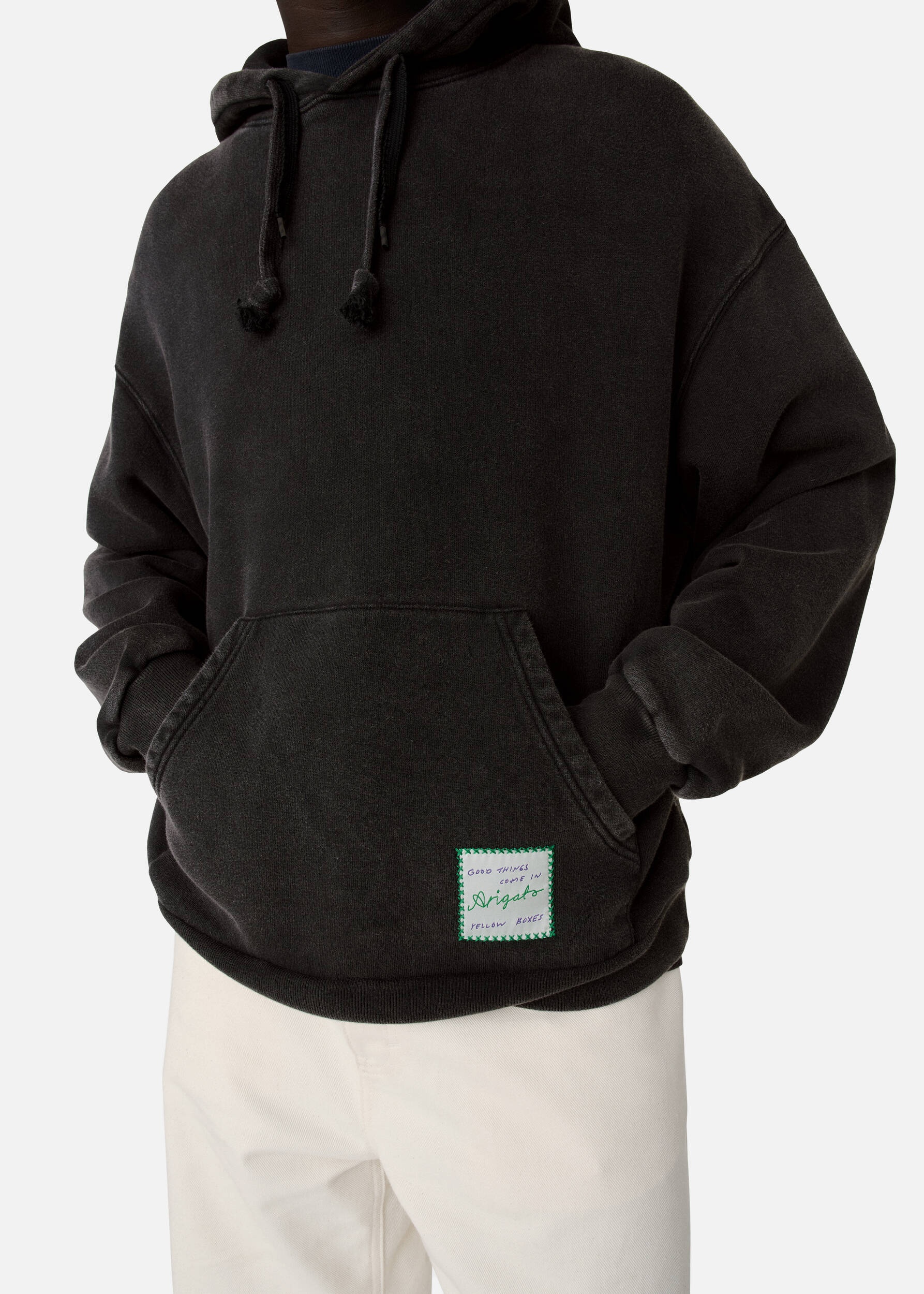 Patch Washed Hoodie - 5