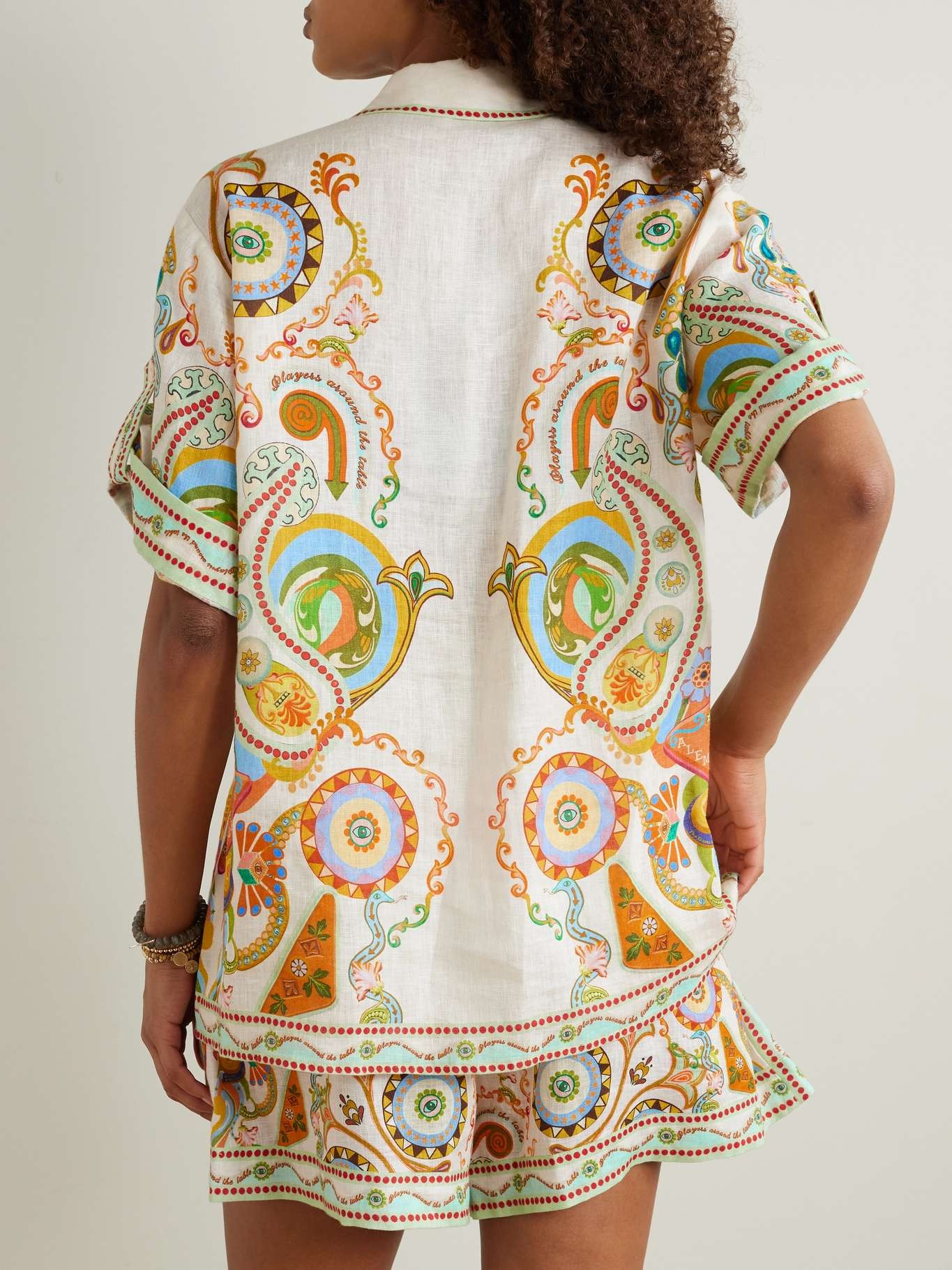 Pinball printed linen shirt - 4