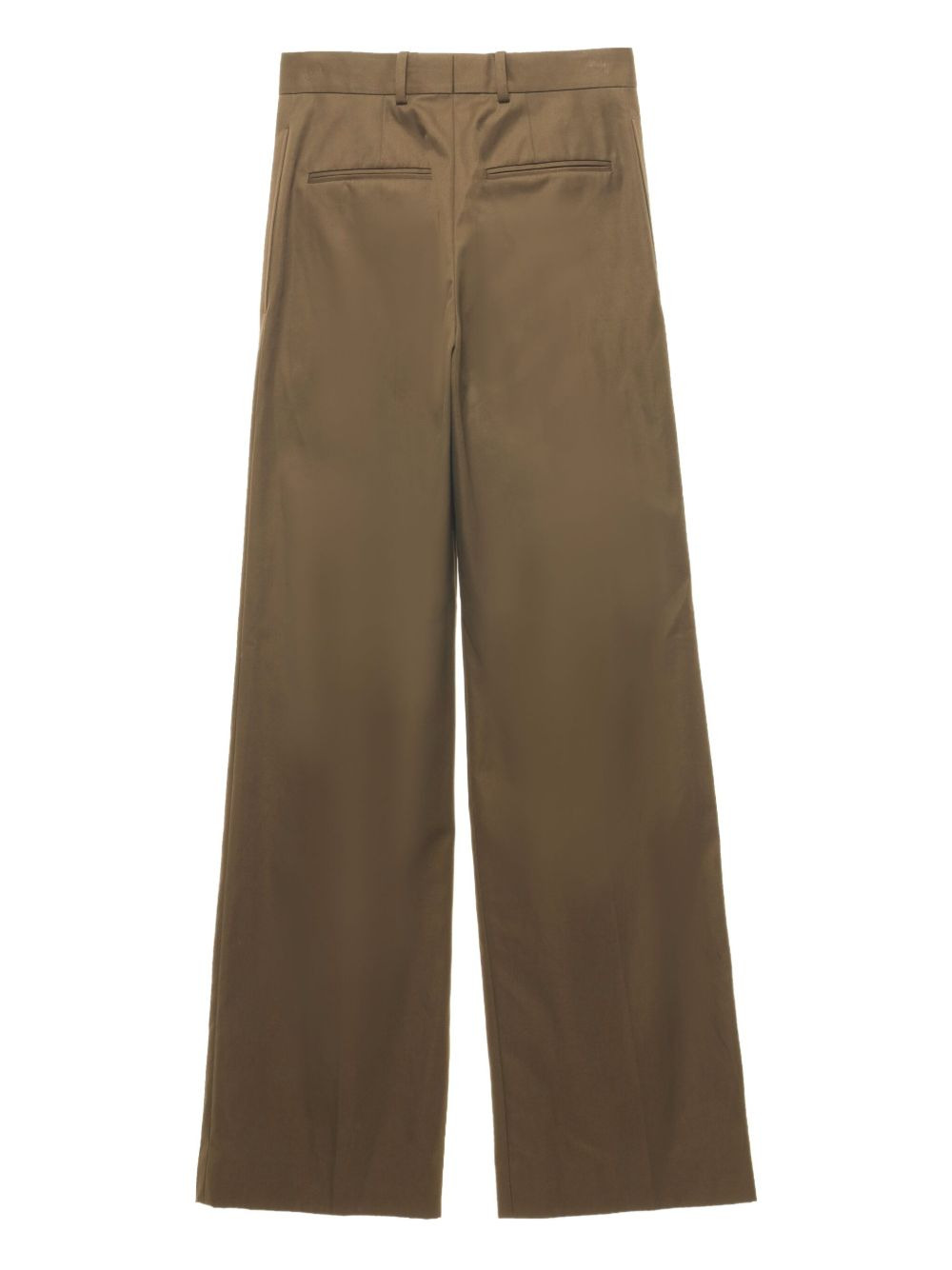 pleated-front cotton trousers - 5