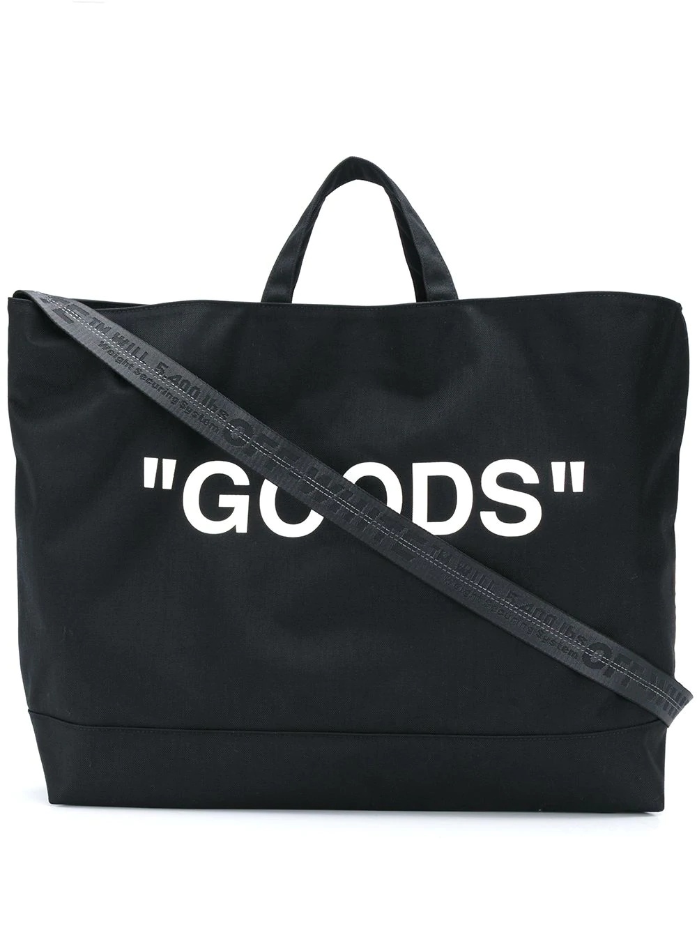 large lettering logo print tote - 1