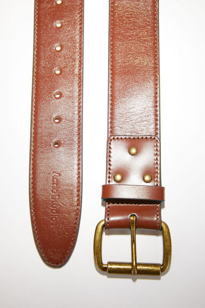 Acne Studios Wide leather belt - Brown outlook