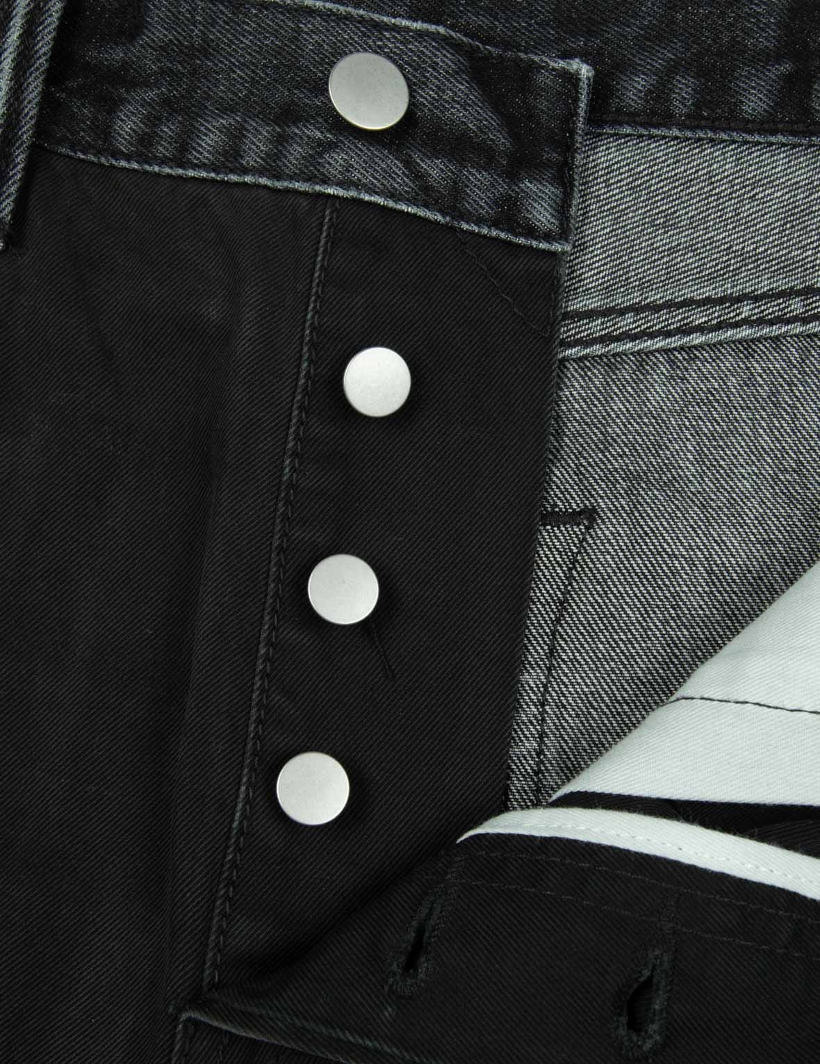 Seagull Appliqué Embroidery Baggy Fit Patchwork Jeans - 10