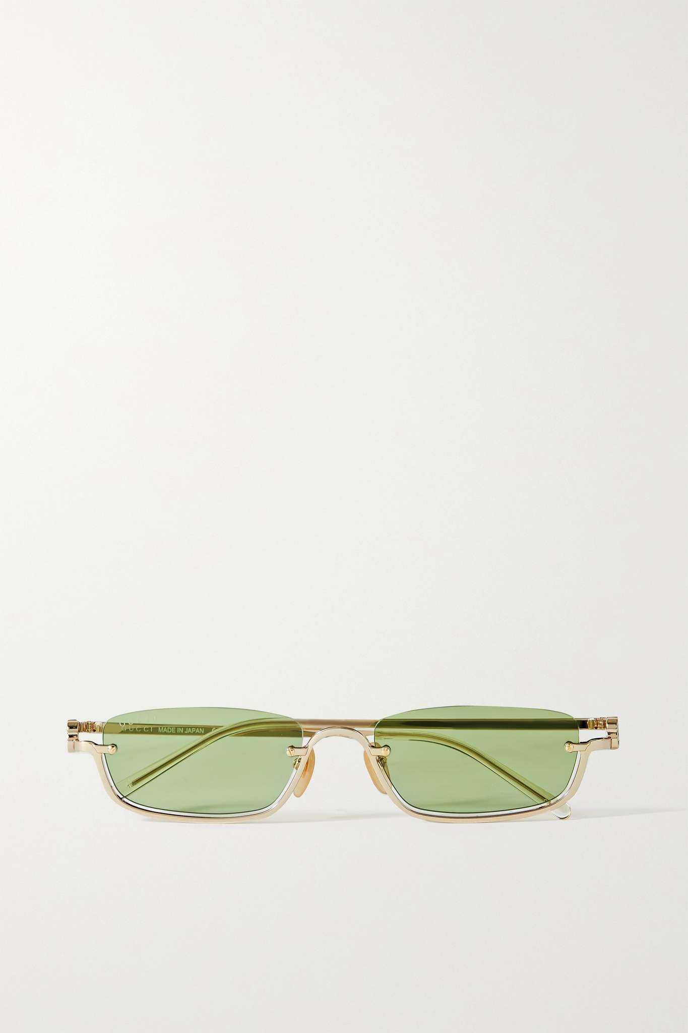 GG square-frame gold-tone sunglasses - 1