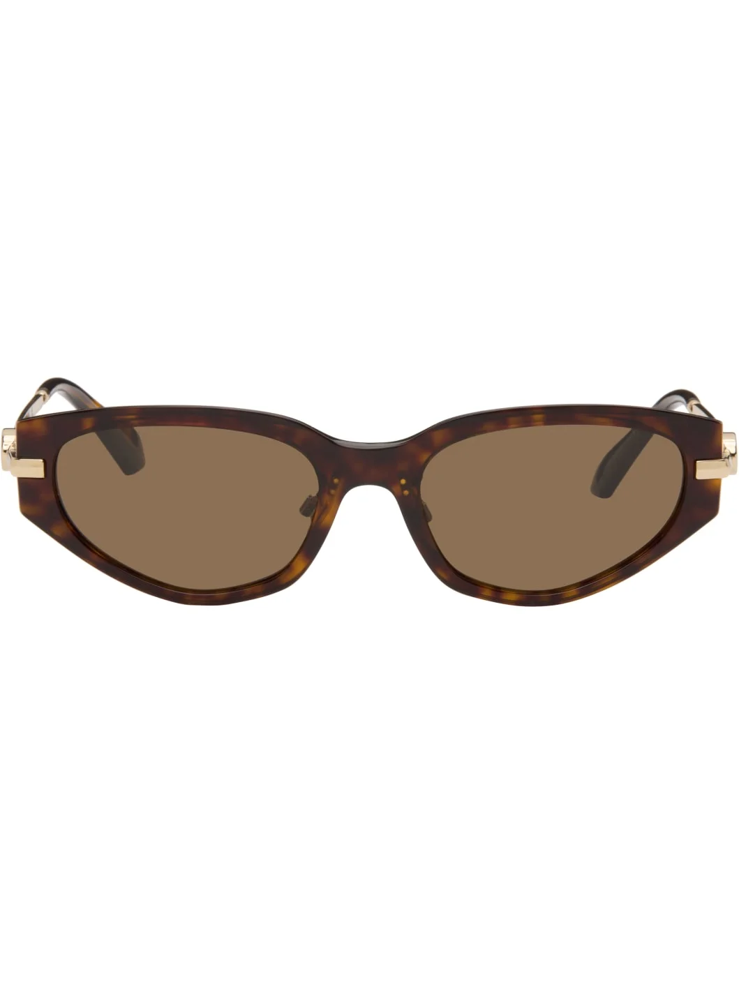 Brown Oval Sunglasses - 1