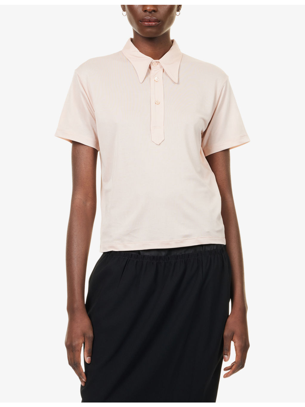 Short-Sleeve Logo-Embroidered Stretch-Woven Polo Shirt - 3