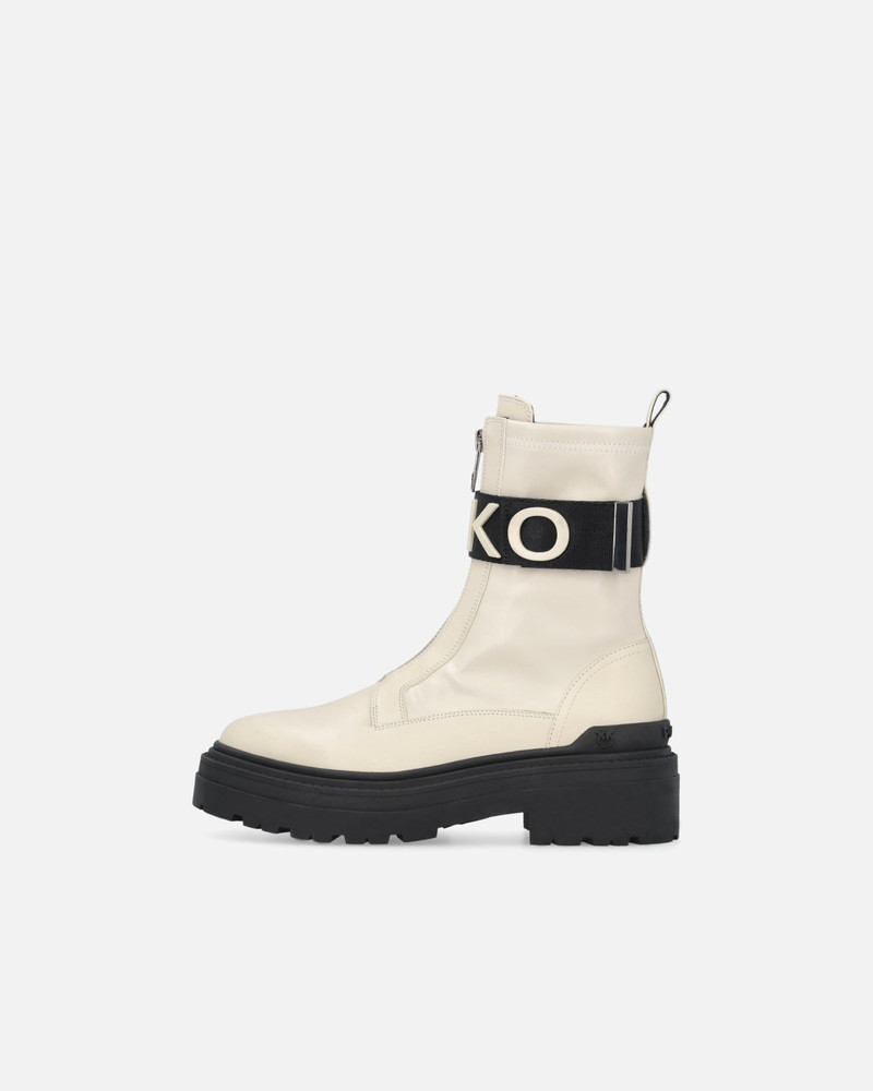 PINKO PLATFORM BOOTS WITH PINKO LETTERING LOGO outlook