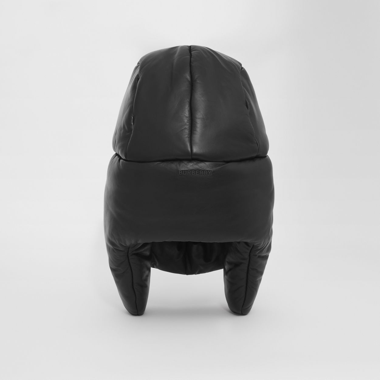 Padded Lambskin Oversized Cap - 4
