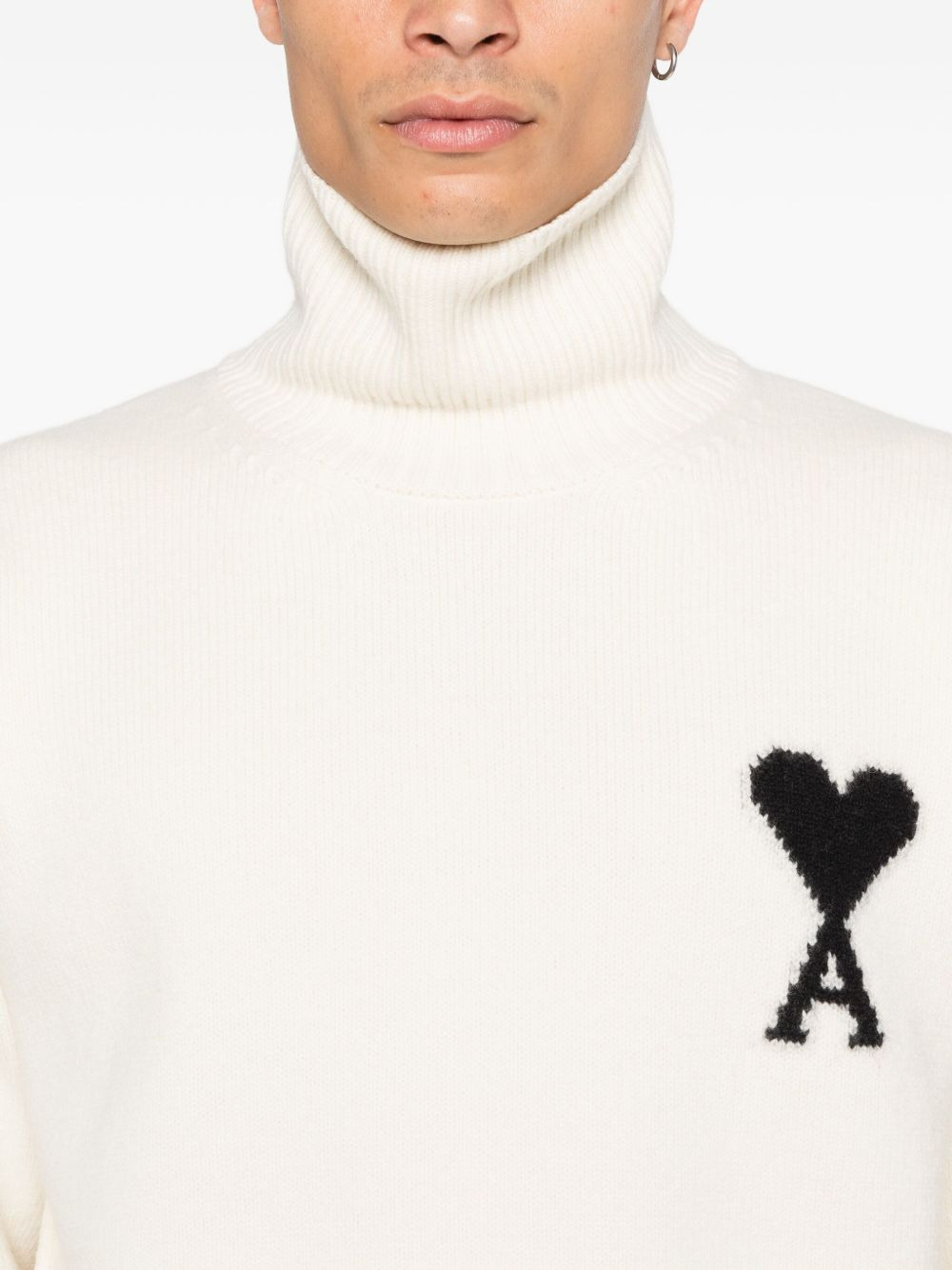 logo turtleneck sweater - 5