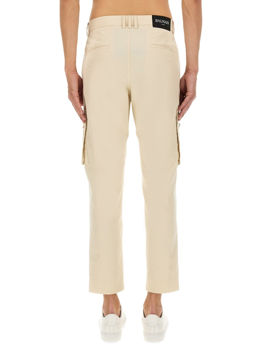 Balmain Men Cotton Cargo Pants - 3
