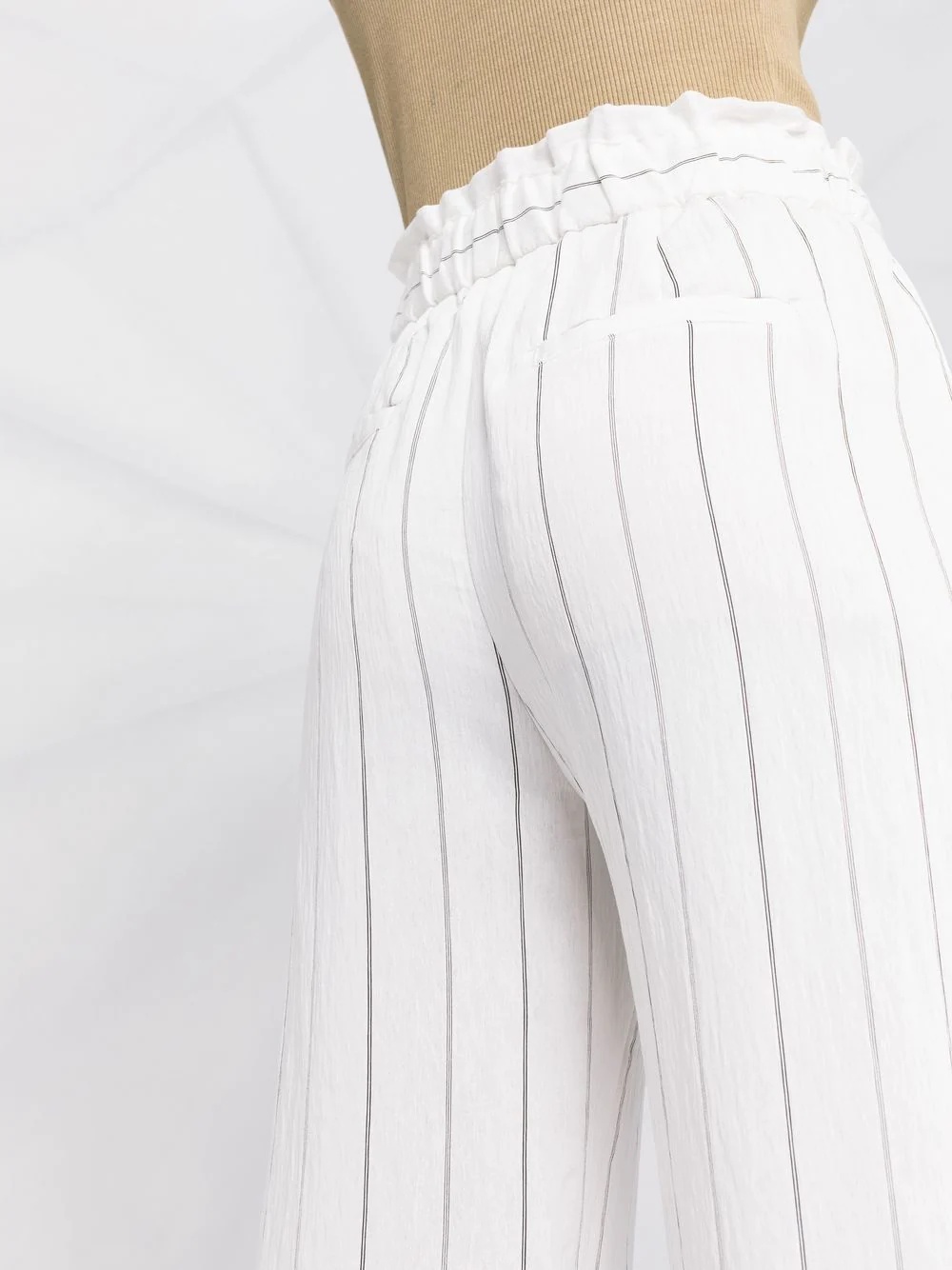 striped straight-leg trousers - 3