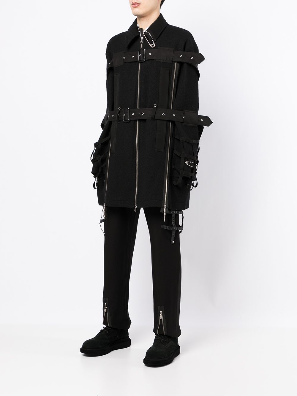 SAFETY-PIN DETAIL JACKET - 2