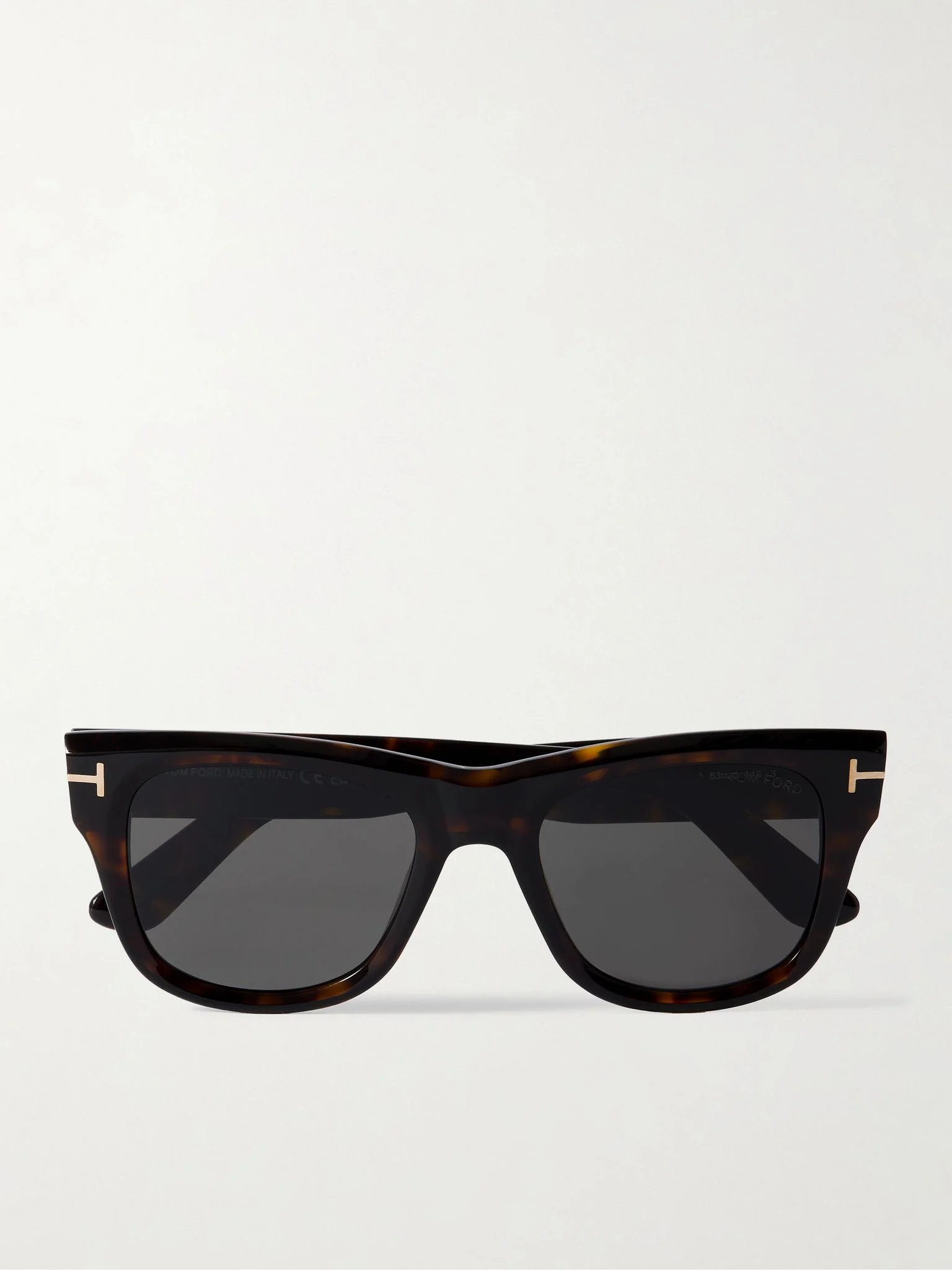 Finn D-Frame Tortoiseshell Acetate Sunglasses Black - 1