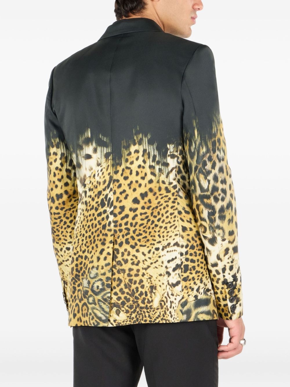 leopard-print blazer - 4