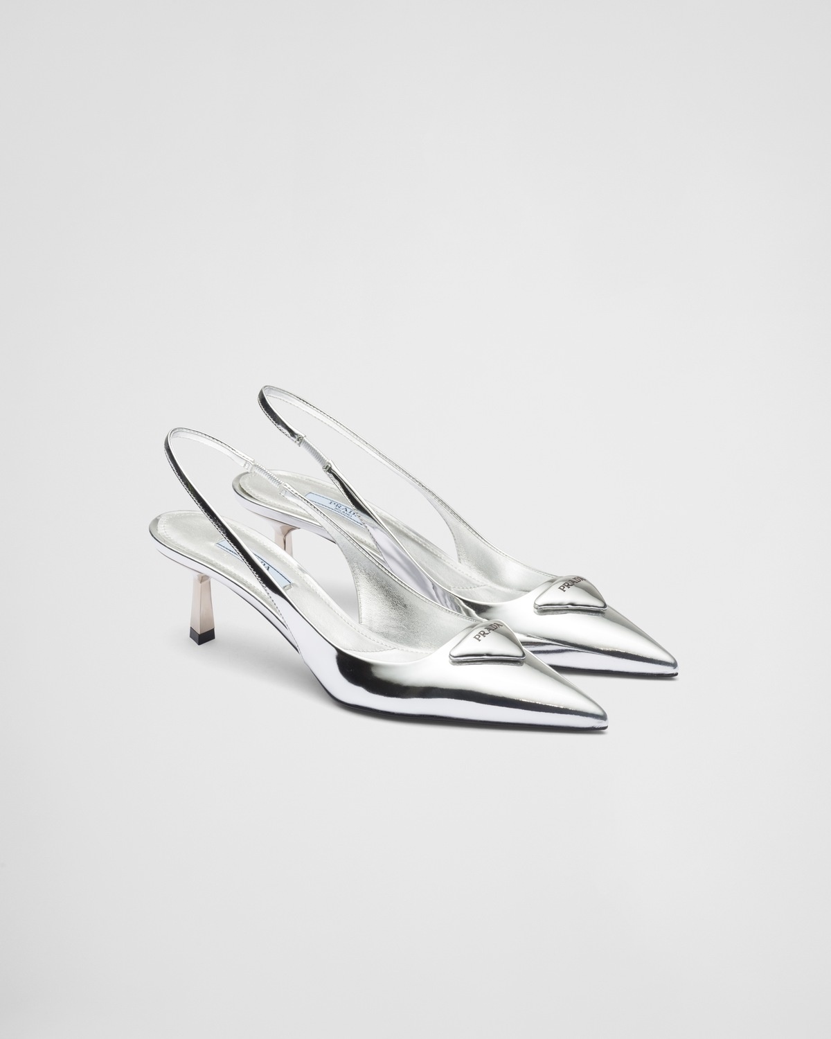Brushed leather slingback pumps - 2