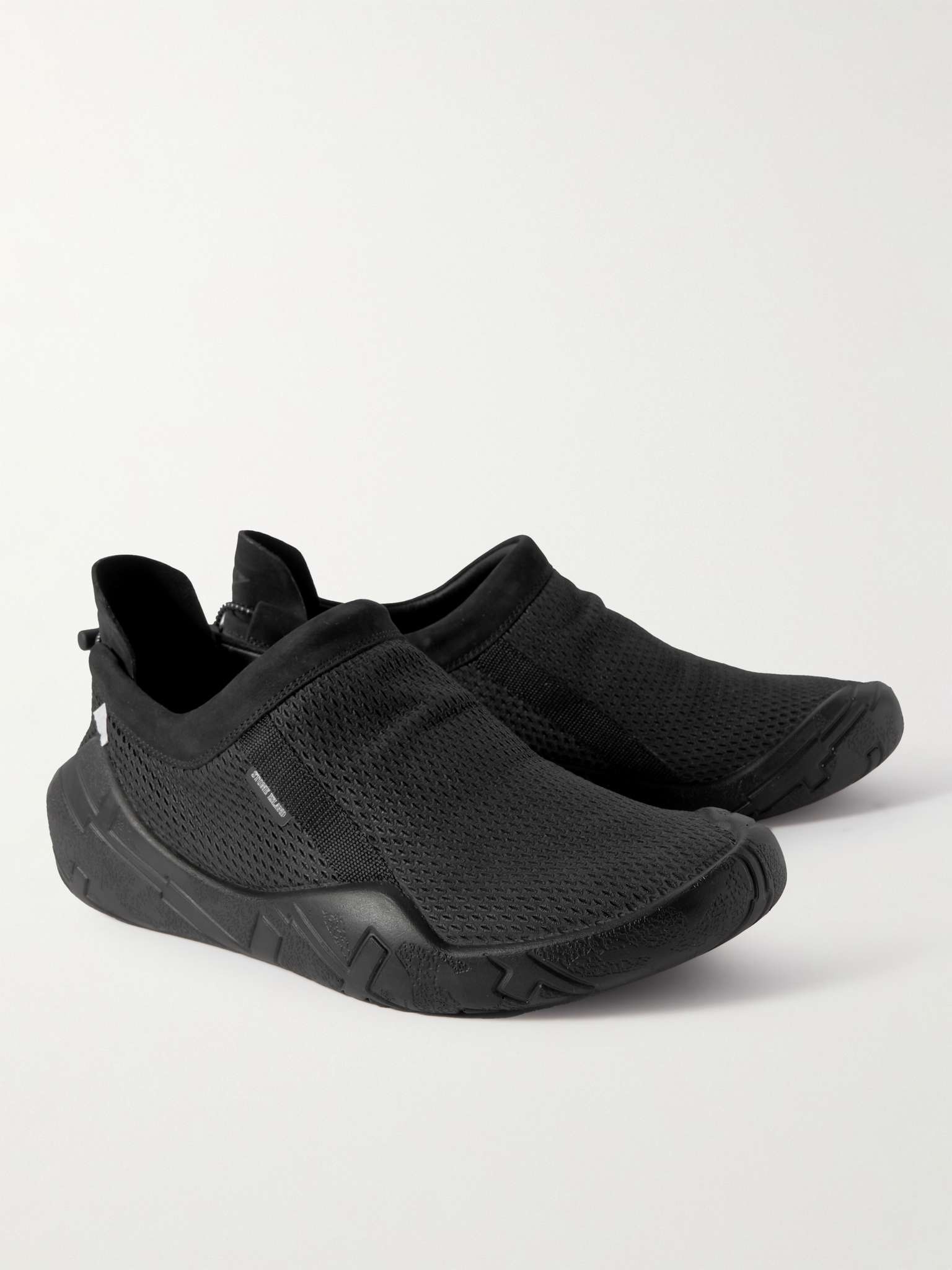 Shadow MOC Suede- and Webbing-Trimmed Mesh Slip-On Sneakers - 4