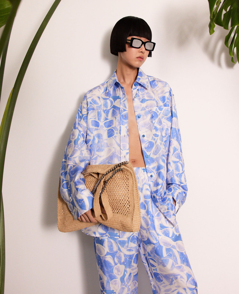 Sunglasses Print Straight-Leg Pants 5