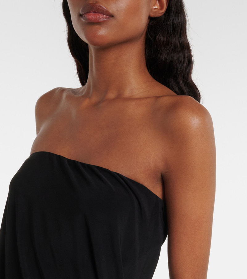 Twist strapless jersey top 3