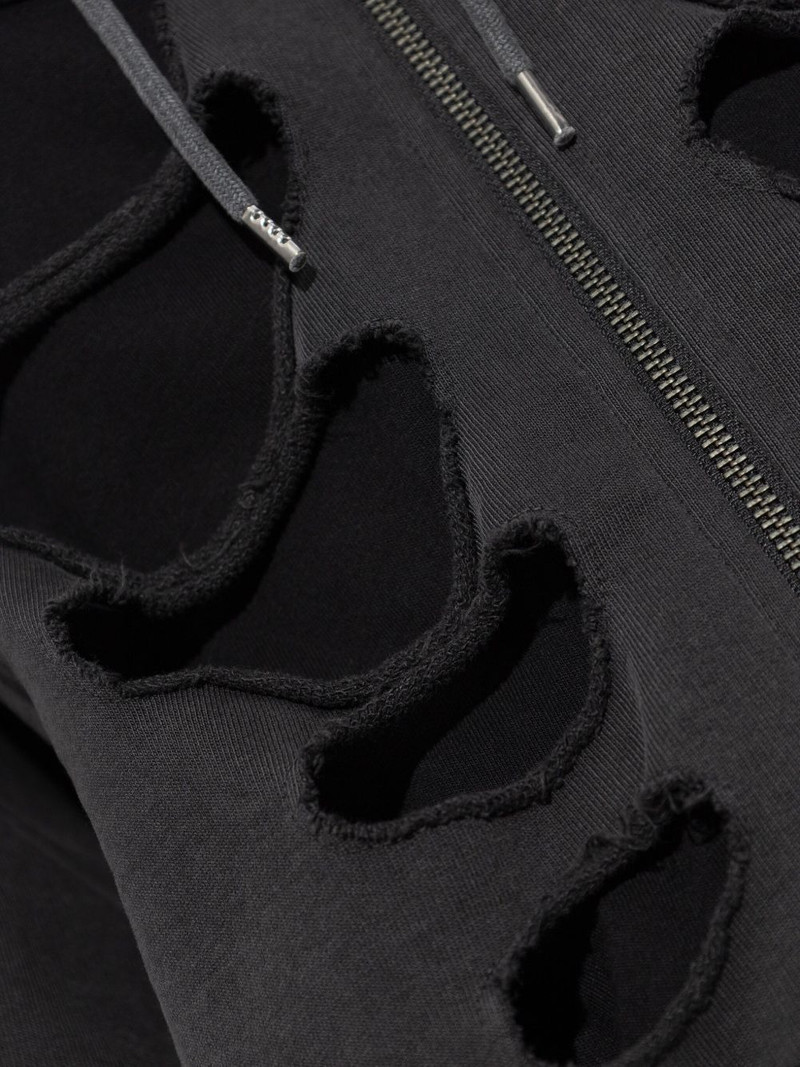 Shoulderless cut-out hoodie 5