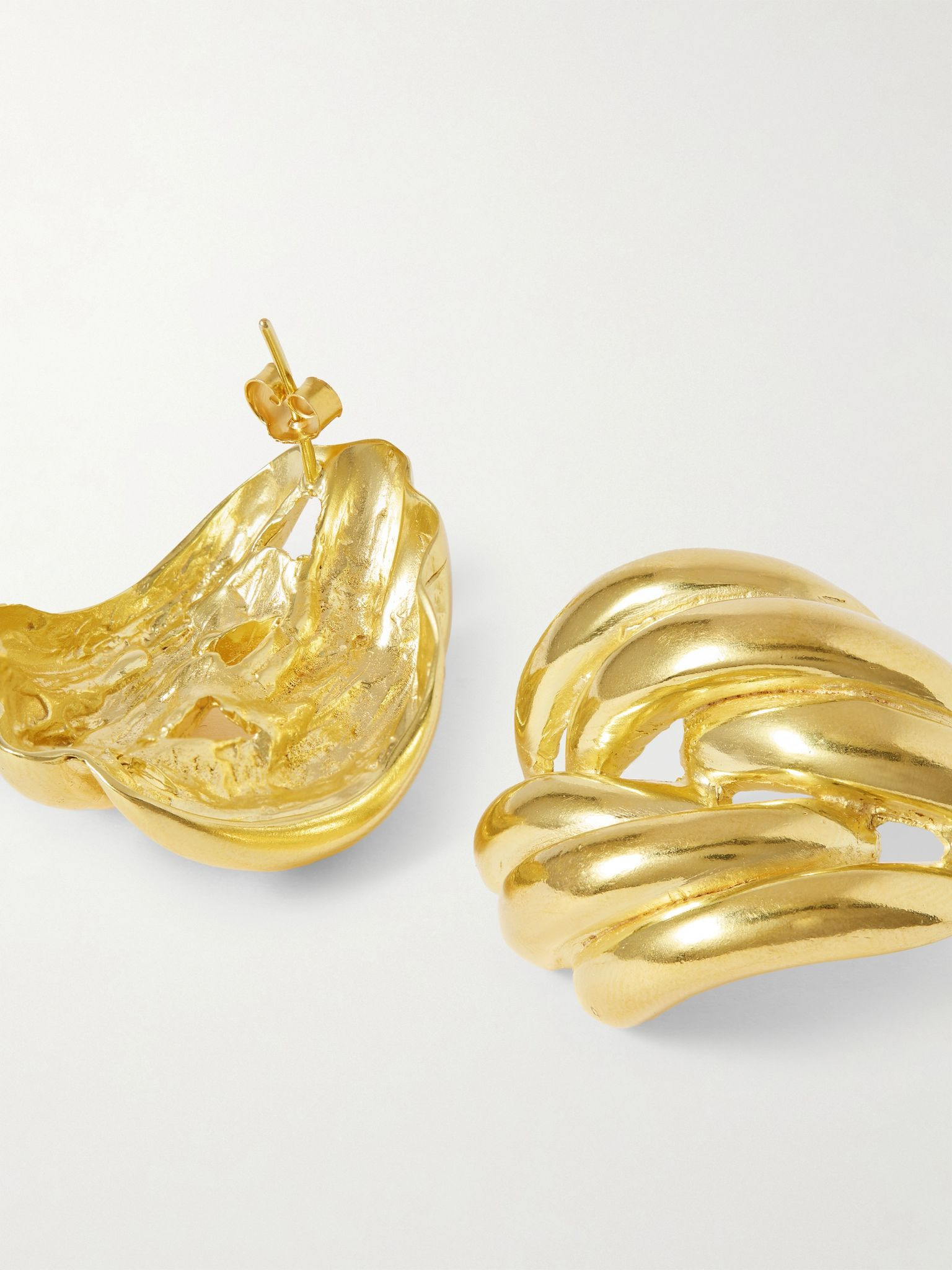 + Danielle Copperman Clos gold-plated earrings Gold - 3
