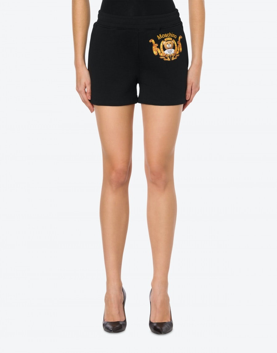 MOSCHINO TEDDY BEAR FLEECE SHORTS - 2