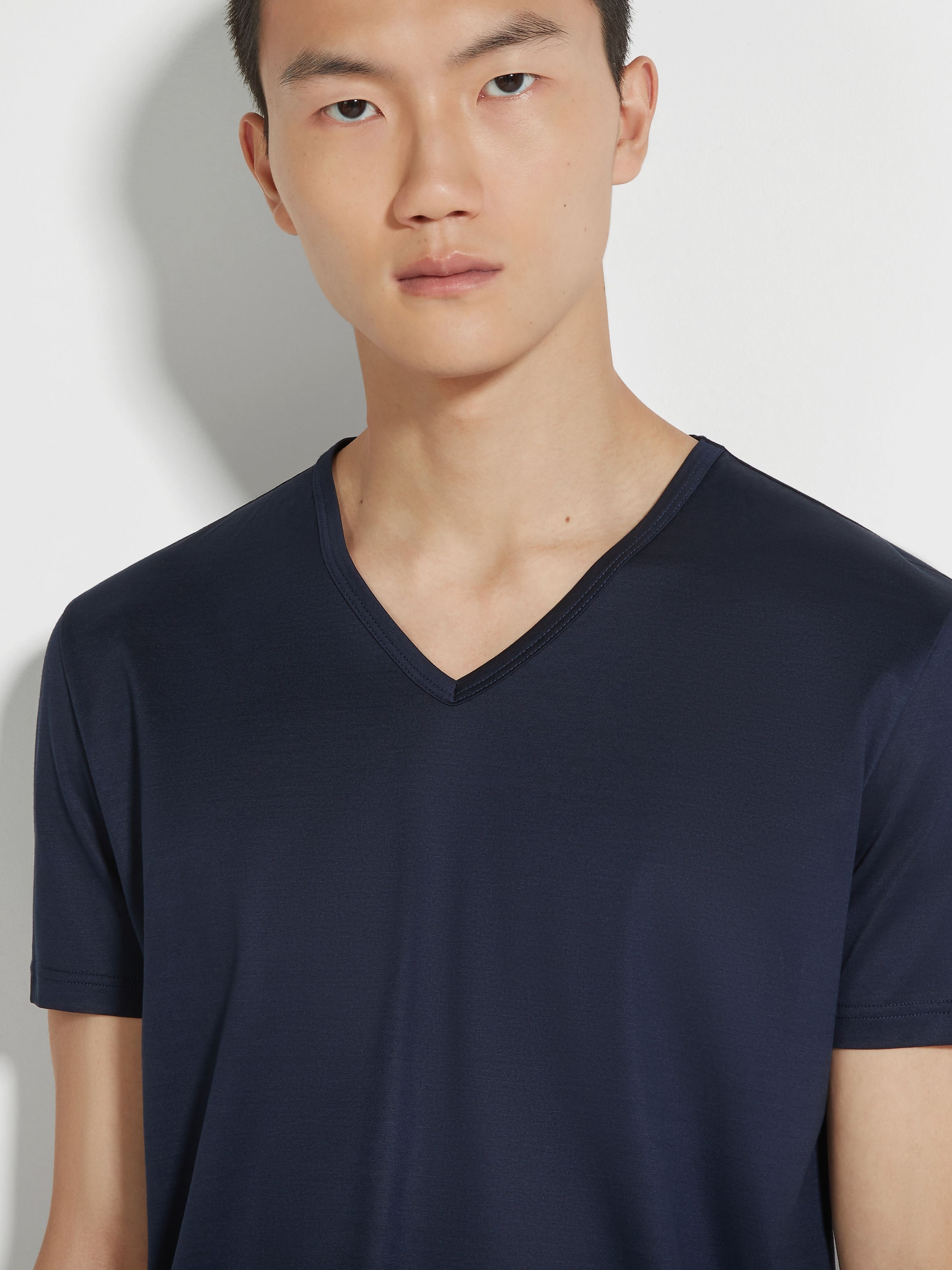 BLUE COTTON T-SHIRT - 2