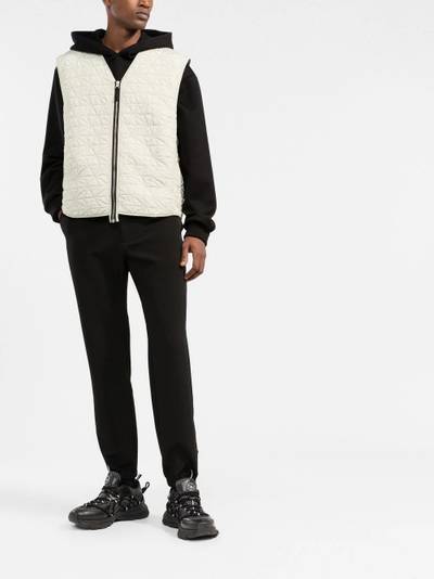 Stone Island Shadow Project quilted zip-up gilet outlook